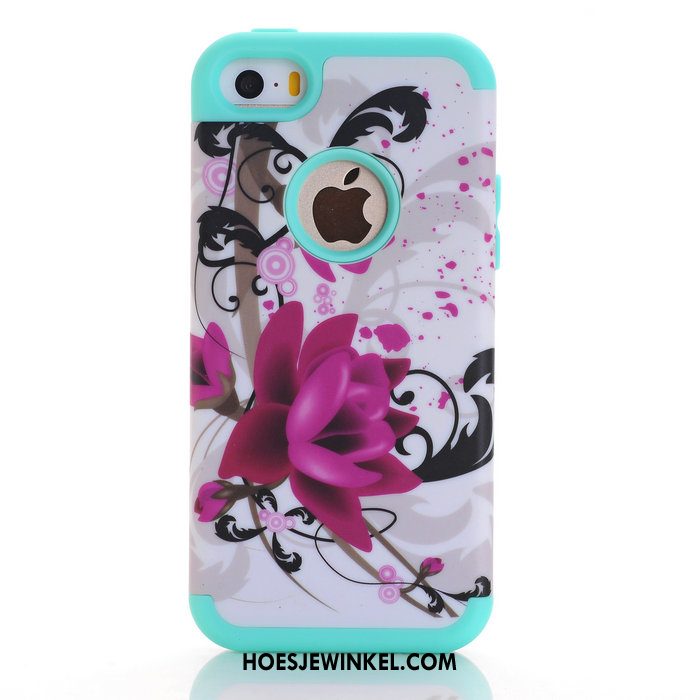 iPhone 5c Hoesje Siliconen All Inclusive Bescherming, iPhone 5c Hoesje Mobiele Telefoon Roze