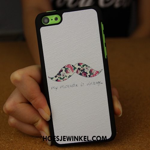 iPhone 5c Hoesje Siliconen Bescherming Hoes, iPhone 5c Hoesje Achterklep Wit