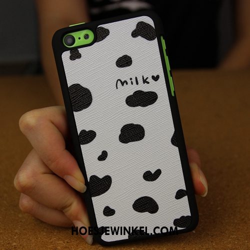 iPhone 5c Hoesje Siliconen Bescherming Hoes, iPhone 5c Hoesje Achterklep Wit