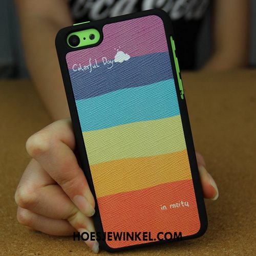 iPhone 5c Hoesje Siliconen Bescherming Hoes, iPhone 5c Hoesje Achterklep Wit