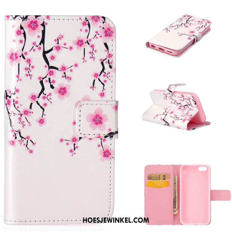 iPhone 5c Hoesje Spotprent Leren Etui Zacht, iPhone 5c Hoesje Clamshell Bescherming