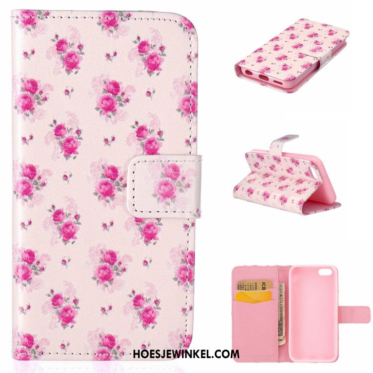 iPhone 5c Hoesje Spotprent Leren Etui Zacht, iPhone 5c Hoesje Clamshell Bescherming