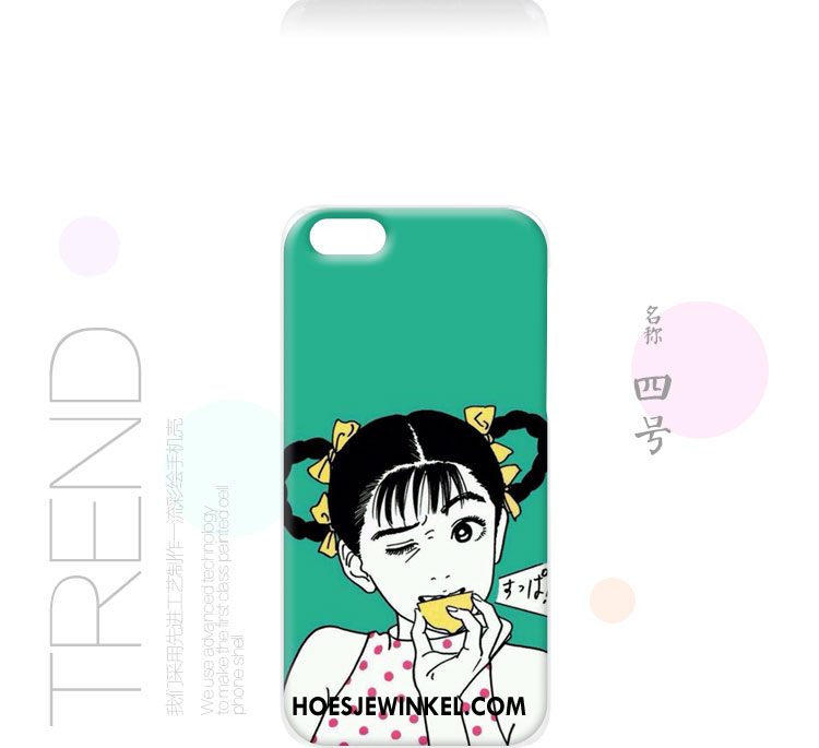 iPhone 5c Hoesje Spotprent Zwart Geschilderd, iPhone 5c Hoesje Bescherming Scheppend
