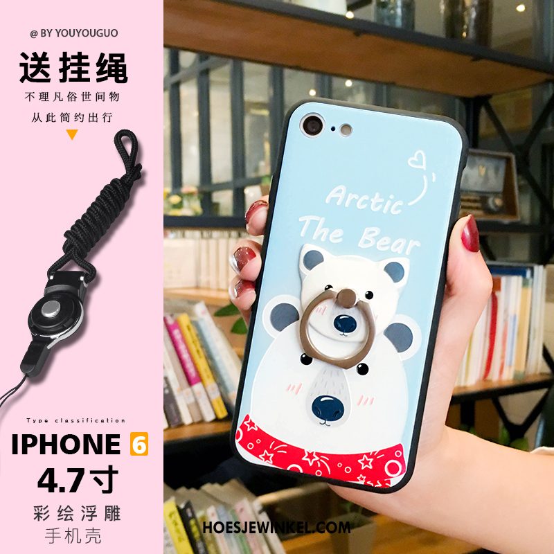 iPhone 6 / 6s Hoesje Dierlijk Hanger Zoet, iPhone 6 / 6s Hoesje Persoonlijk Siliconen