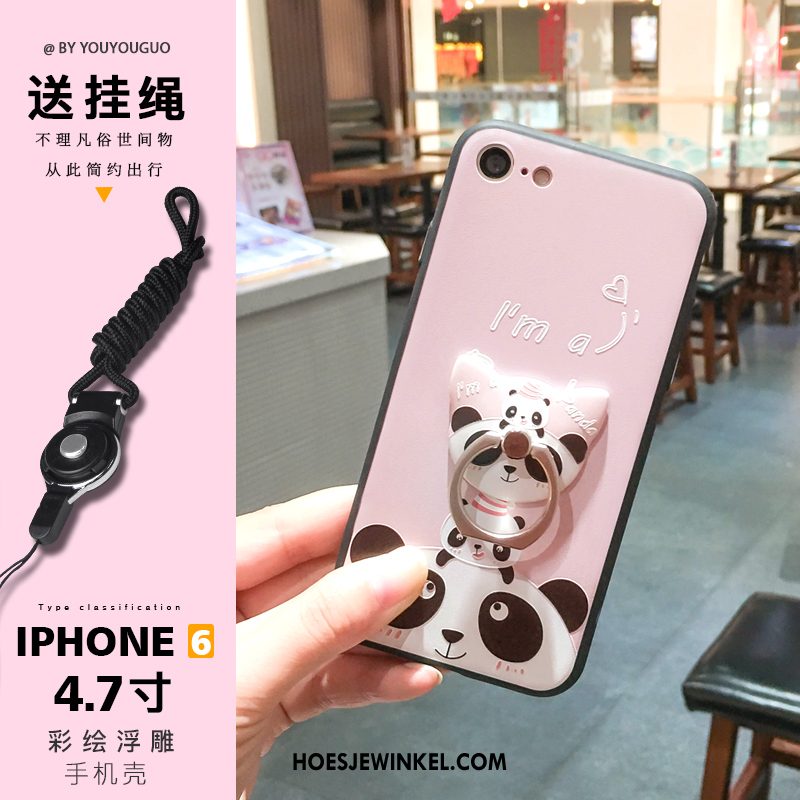 iPhone 6 / 6s Hoesje Dierlijk Hanger Zoet, iPhone 6 / 6s Hoesje Persoonlijk Siliconen