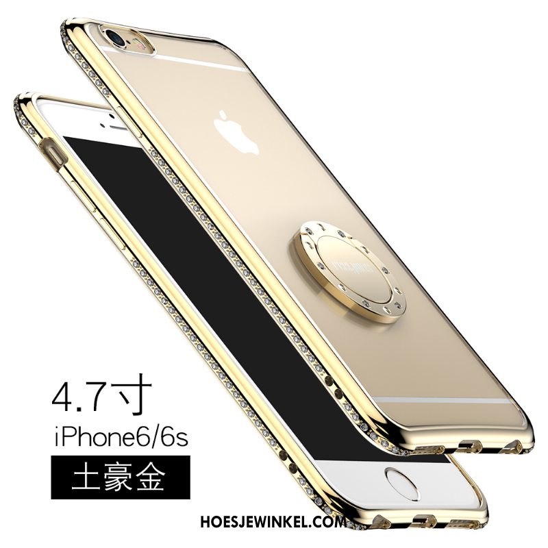 iPhone 6 / 6s Hoesje Doorzichtig Siliconen Anti-fall, iPhone 6 / 6s Hoesje Met Strass Zacht