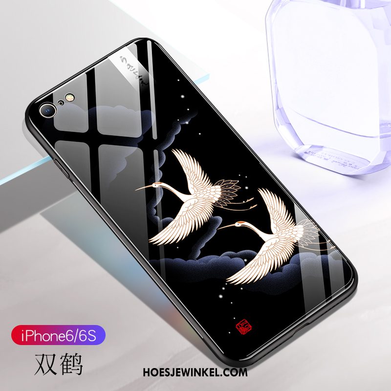 iPhone 6 / 6s Hoesje Dun Mobiele Telefoon Glas, iPhone 6 / 6s Hoesje Lovers Siliconen