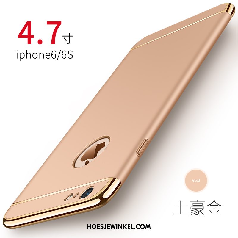 iPhone 6 / 6s Hoesje Elegante Mobiele Telefoon Metaal, iPhone 6 / 6s Hoesje Dun Goud