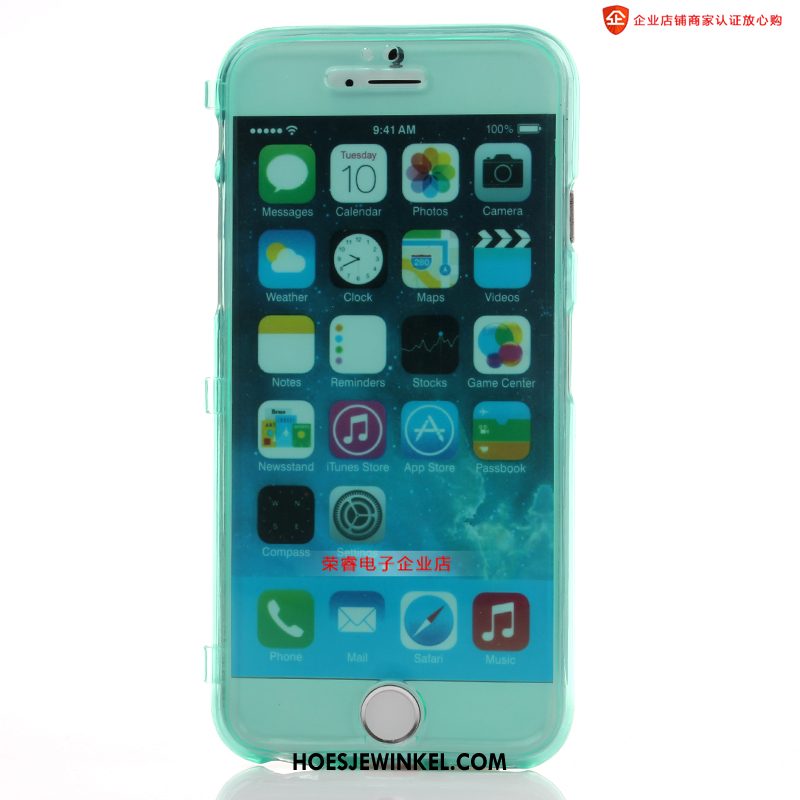iPhone 6 / 6s Hoesje Folio Blauw Anti-fall, iPhone 6 / 6s Hoesje Touchscreen Hoes