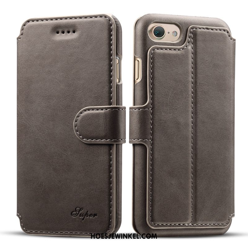 iPhone 6 / 6s Hoesje Grijs Folio Hoes, iPhone 6 / 6s Hoesje Mobiele Telefoon