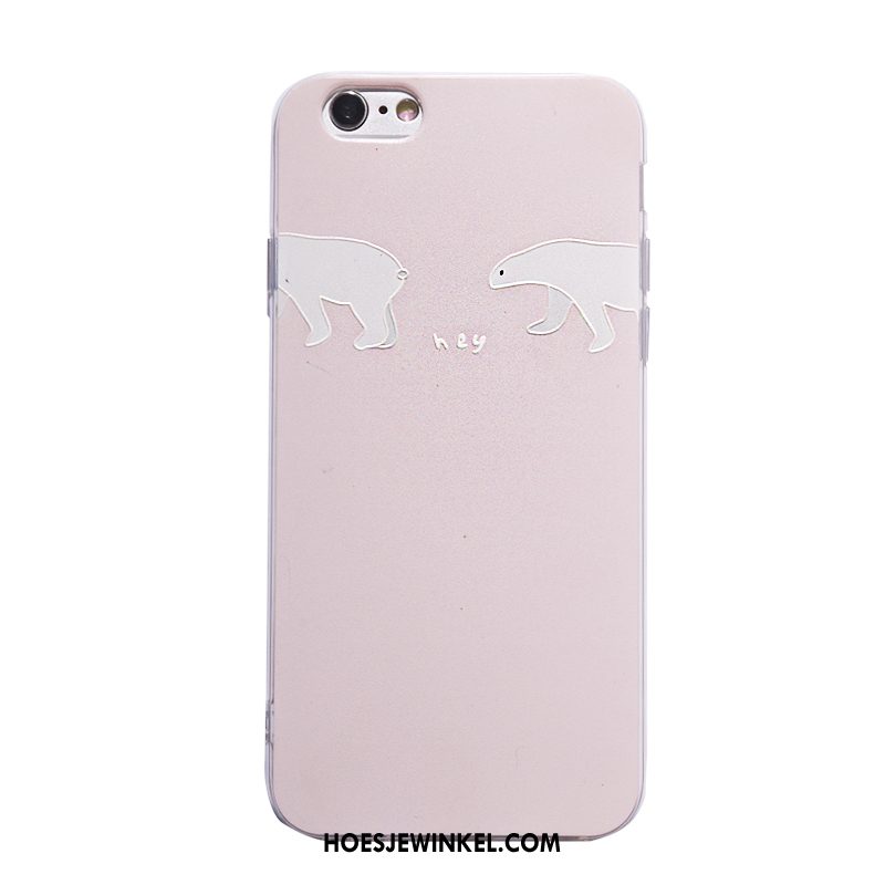 iPhone 6 / 6s Hoesje Hoes Bescherming Lovers, iPhone 6 / 6s Hoesje Anti-fall Zacht Beige