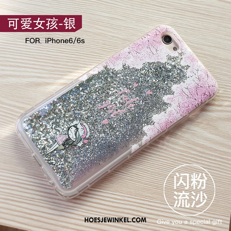 iPhone 6 / 6s Hoesje Hoes Dun Mobiele Telefoon, iPhone 6 / 6s Hoesje Drijfzand Siliconen