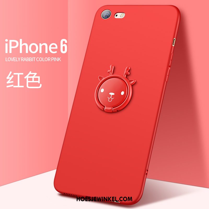 iPhone 6 / 6s Hoesje Hoes Mobiele Telefoon All Inclusive, iPhone 6 / 6s Hoesje Rood Siliconen