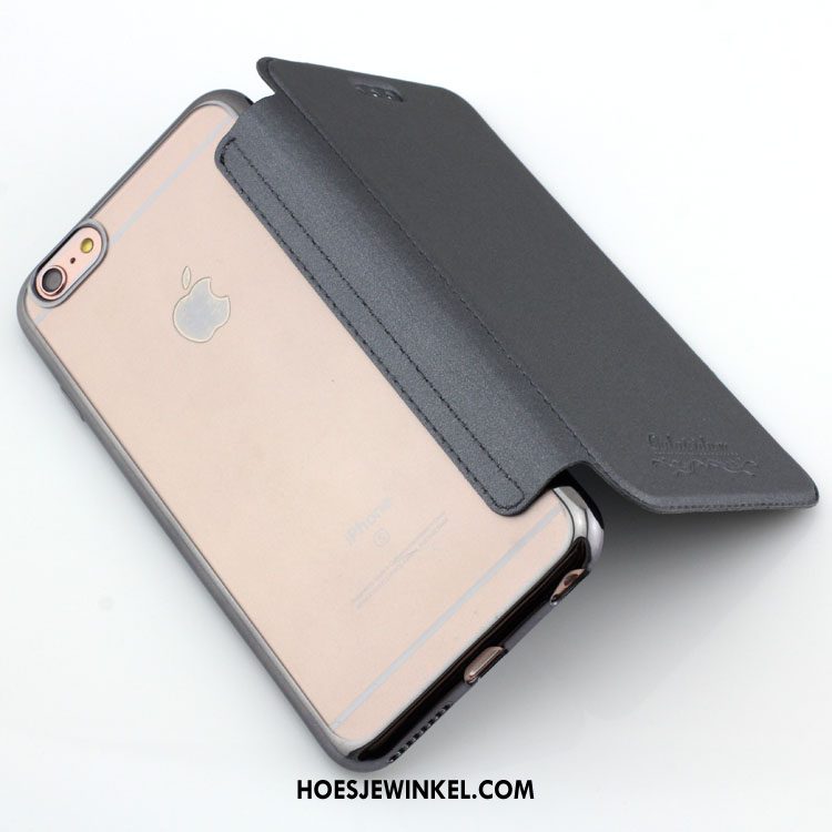 iPhone 6 / 6s Hoesje Kaart Plating Dun, iPhone 6 / 6s Hoesje Blauw Doorzichtig