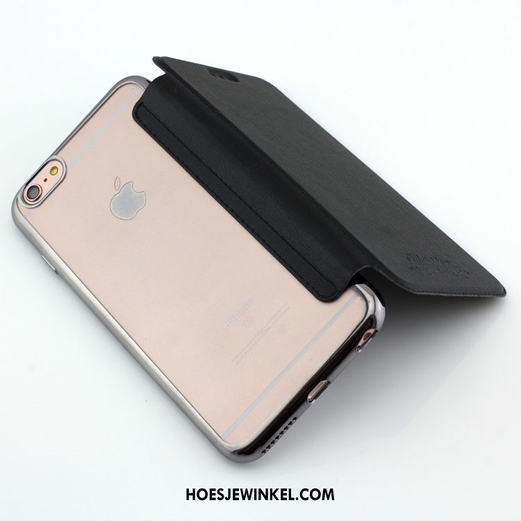 iPhone 6 / 6s Hoesje Kaart Plating Dun, iPhone 6 / 6s Hoesje Blauw Doorzichtig