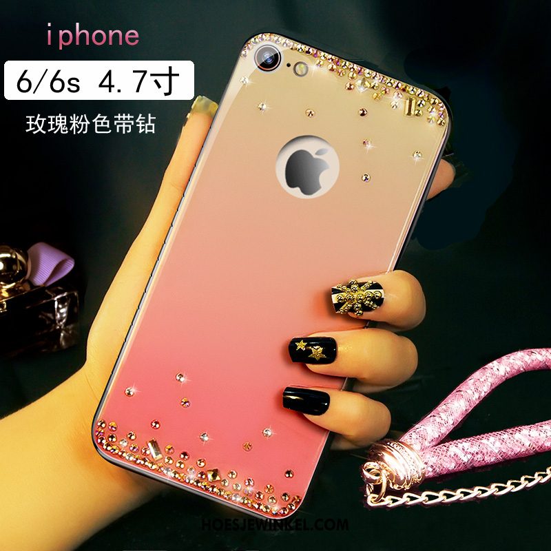 iPhone 6 / 6s Hoesje Met Strass Mobiele Telefoon Roze, iPhone 6 / 6s Hoesje Trend High End