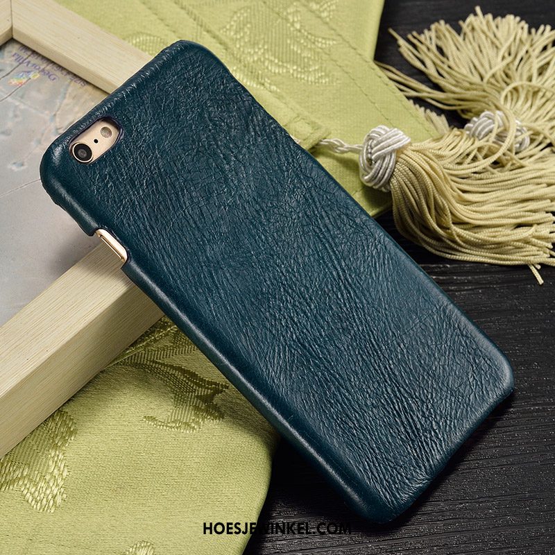 iPhone 6 / 6s Hoesje Mobiele Telefoon Bescherming Hoes, iPhone 6 / 6s Hoesje Achterklep Leren Etui Braun