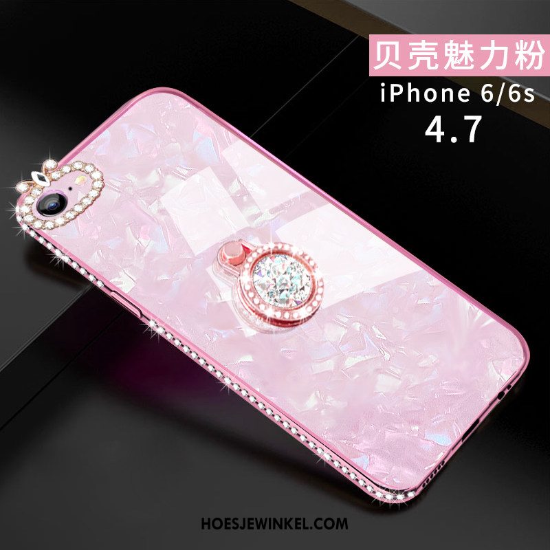 iPhone 6 / 6s Hoesje Mobiele Telefoon Schelp Glas, iPhone 6 / 6s Hoesje Hoes Siliconen