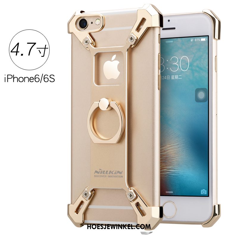 iPhone 6 / 6s Hoesje Ondersteuning Ring Mobiele Telefoon, iPhone 6 / 6s Hoesje Anti-fall Goud