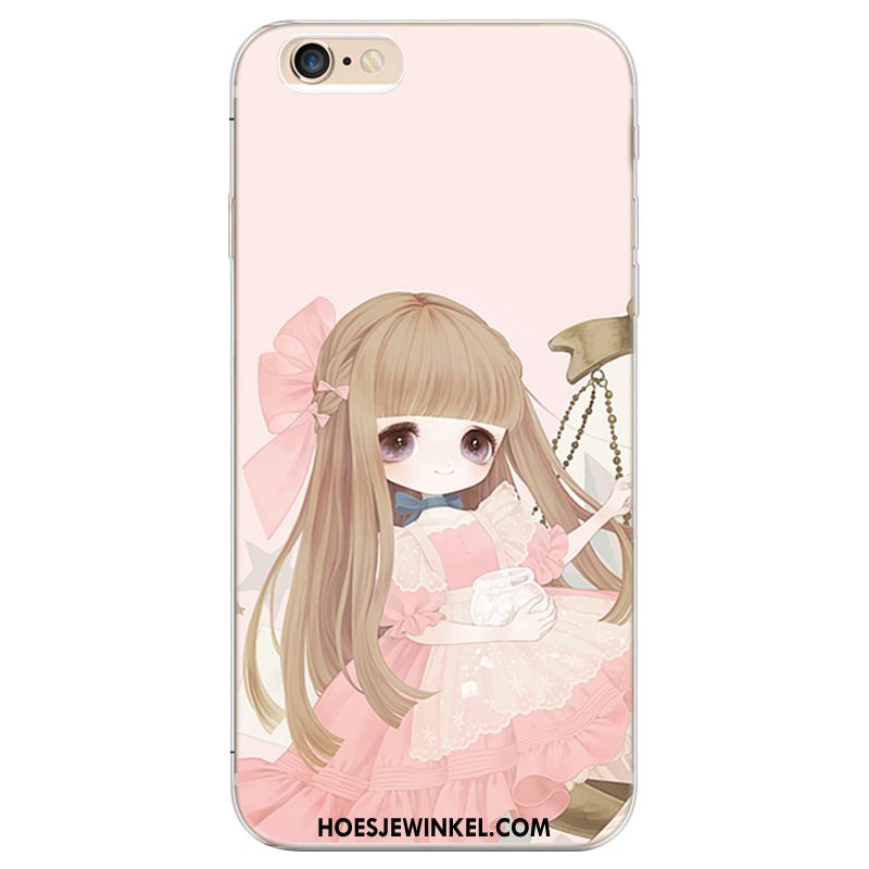 iPhone 6 / 6s Hoesje Rood Mobiele Telefoon Hoes, iPhone 6 / 6s Hoesje Bescherming Pas Beige