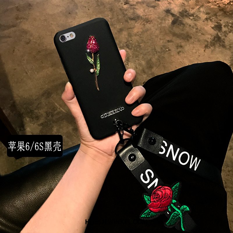 iPhone 6 / 6s Hoesje Siliconen Net Red Bloemen, iPhone 6 / 6s Hoesje Mode Hoes