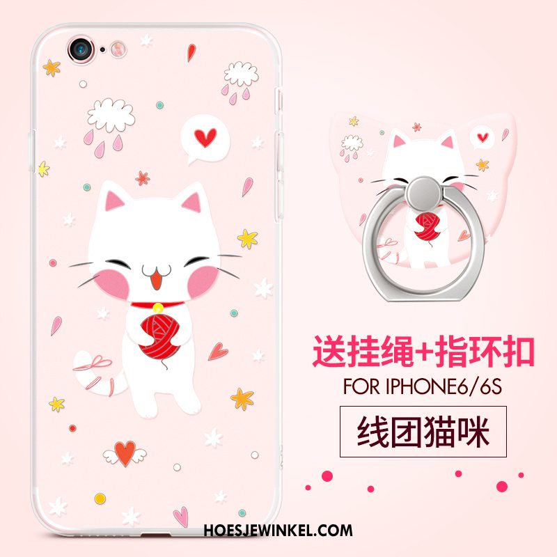 iPhone 6 / 6s Hoesje Siliconenhoesje Bescherming Hanger, iPhone 6 / 6s Hoesje Spotprent Mobiele Telefoon