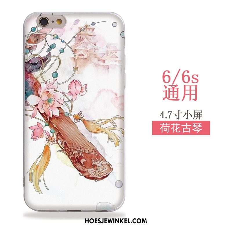 iPhone 6 / 6s Hoesje Zacht Hoes Wind, iPhone 6 / 6s Hoesje Reliëf Kunst