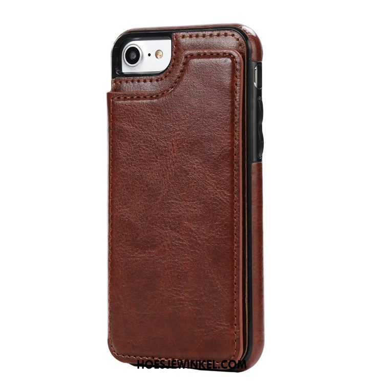 iPhone 6 / 6s Plus Hoesje All Inclusive Leren Etui Hoes, iPhone 6 / 6s Plus Hoesje Kaart Tas Anti-fall