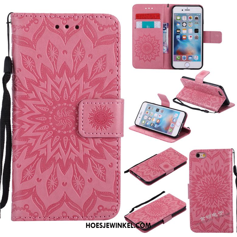 iPhone 6 / 6s Plus Hoesje Anti-fall Leren Etui Grijs, iPhone 6 / 6s Plus Hoesje Hoes Bescherming