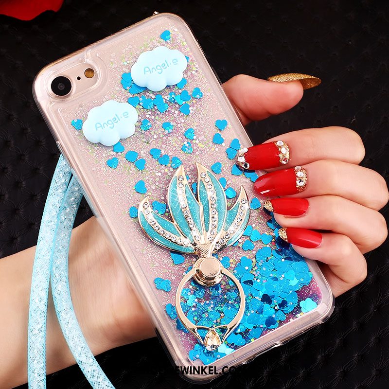 iPhone 6 / 6s Plus Hoesje Blauw Ring Opknoping Nek, iPhone 6 / 6s Plus Hoesje Hanger Bescherming