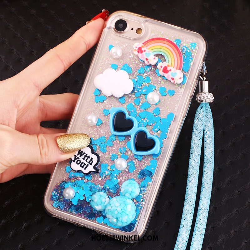 iPhone 6 / 6s Plus Hoesje Blauw Ring Opknoping Nek, iPhone 6 / 6s Plus Hoesje Hanger Bescherming