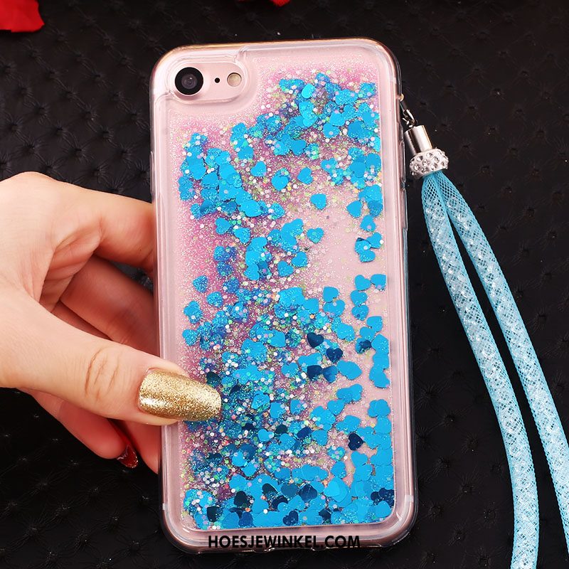 iPhone 6 / 6s Plus Hoesje Blauw Ring Opknoping Nek, iPhone 6 / 6s Plus Hoesje Hanger Bescherming