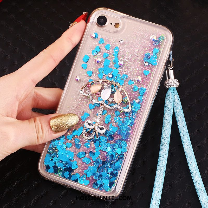 iPhone 6 / 6s Plus Hoesje Blauw Ring Opknoping Nek, iPhone 6 / 6s Plus Hoesje Hanger Bescherming