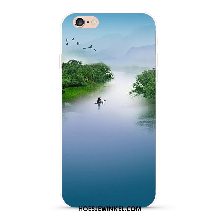 iPhone 6 / 6s Plus Hoesje Chinese Stijl Patroon Groen, iPhone 6 / 6s Plus Hoesje Hoes Wind