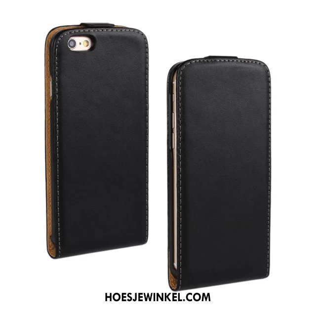 iPhone 6 / 6s Plus Hoesje Echt Leer Effen Kleur Leren Etui, iPhone 6 / 6s Plus Hoesje Folio Bescherming