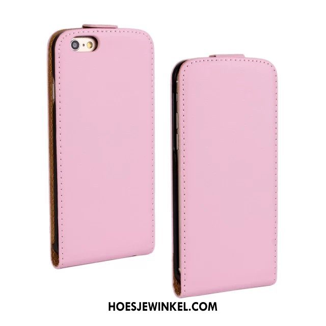 iPhone 6 / 6s Plus Hoesje Echt Leer Effen Kleur Leren Etui, iPhone 6 / 6s Plus Hoesje Folio Bescherming