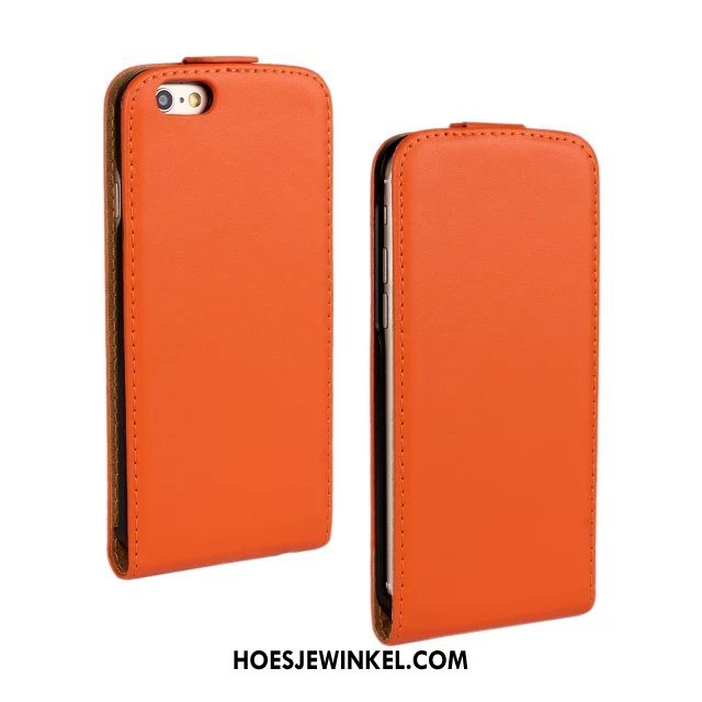 iPhone 6 / 6s Plus Hoesje Echt Leer Effen Kleur Leren Etui, iPhone 6 / 6s Plus Hoesje Folio Bescherming