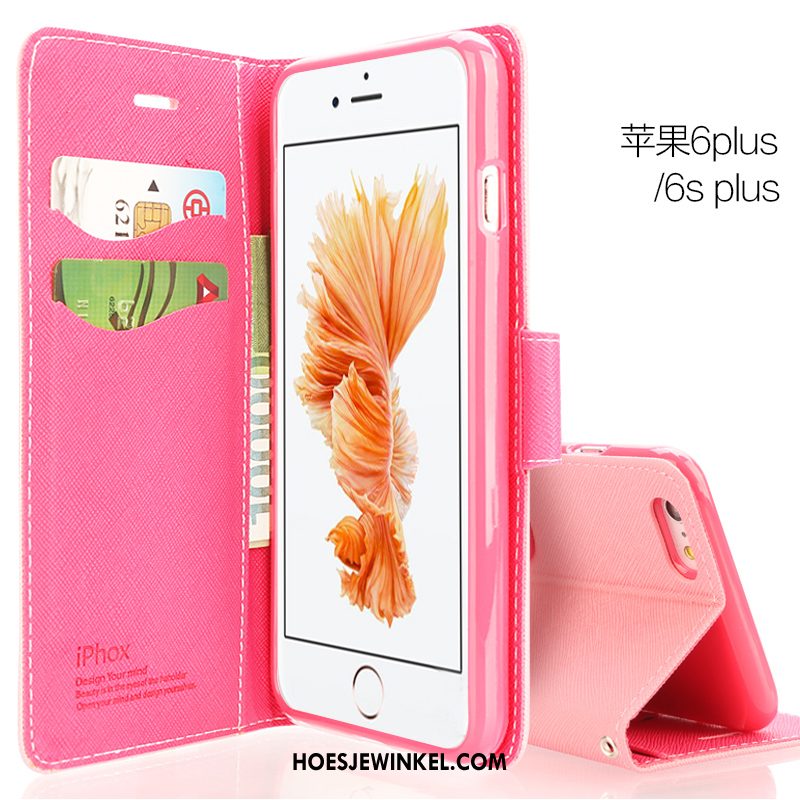 iPhone 6 / 6s Plus Hoesje Folio Anti-fall Mobiele Telefoon, iPhone 6 / 6s Plus Hoesje Nieuw Rood