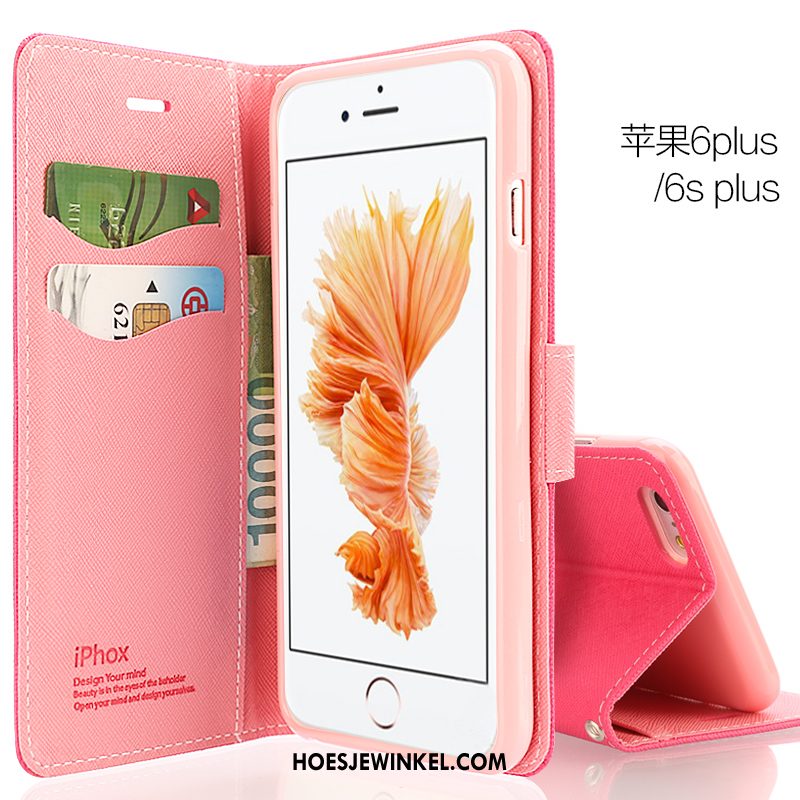 iPhone 6 / 6s Plus Hoesje Folio Anti-fall Mobiele Telefoon, iPhone 6 / 6s Plus Hoesje Nieuw Rood