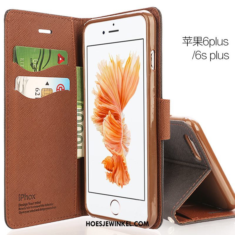 iPhone 6 / 6s Plus Hoesje Folio Anti-fall Mobiele Telefoon, iPhone 6 / 6s Plus Hoesje Nieuw Rood