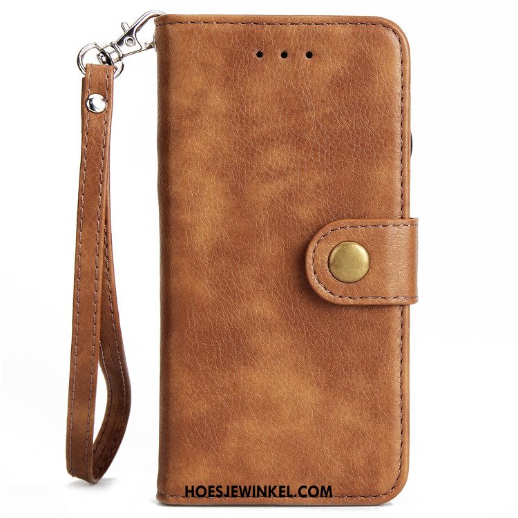 iPhone 6 / 6s Plus Hoesje Folio Hanger Rood, iPhone 6 / 6s Plus Hoesje Kaart Tas Leren Etui