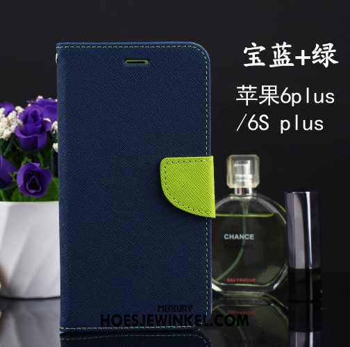 iPhone 6 / 6s Plus Hoesje Folio Leren Etui Bescherming, iPhone 6 / 6s Plus Hoesje Groen Zacht