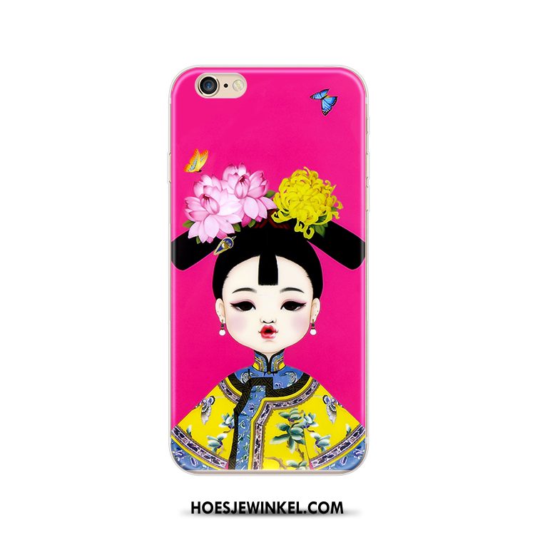 iPhone 6 / 6s Plus Hoesje Geel Zacht Chinese Stijl, iPhone 6 / 6s Plus Hoesje Siliconen Trendy Merk