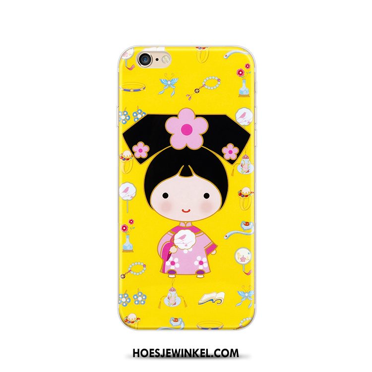 iPhone 6 / 6s Plus Hoesje Geel Zacht Chinese Stijl, iPhone 6 / 6s Plus Hoesje Siliconen Trendy Merk