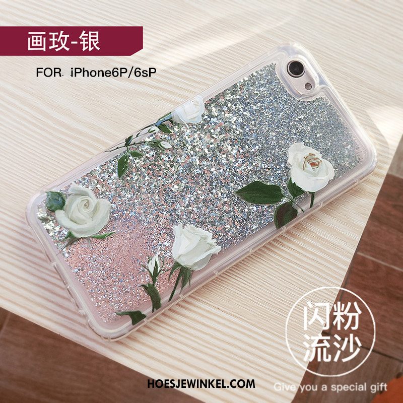 iPhone 6 / 6s Plus Hoesje Grijs Siliconen All Inclusive, iPhone 6 / 6s Plus Hoesje Mobiele Telefoon Drijfzand
