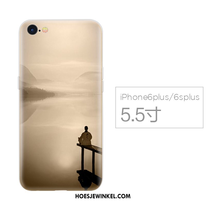 iPhone 6 / 6s Plus Hoesje Hoes Mobiele Telefoon Wit, iPhone 6 / 6s Plus Hoesje Siliconen Zacht