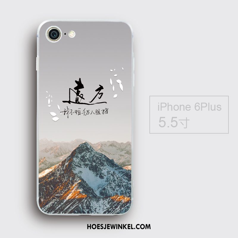 iPhone 6 / 6s Plus Hoesje Hoes Mobiele Telefoon Wit, iPhone 6 / 6s Plus Hoesje Siliconen Zacht