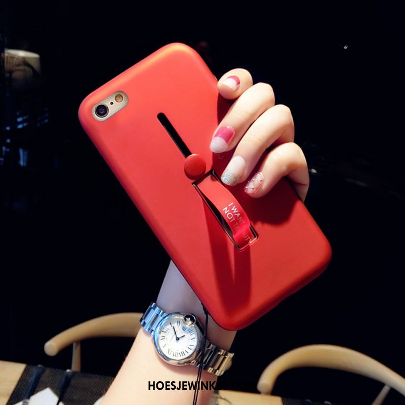 iPhone 6 / 6s Plus Hoesje Mobiele Telefoon Eenvoudige Rood, iPhone 6 / 6s Plus Hoesje Hanger Siliconen