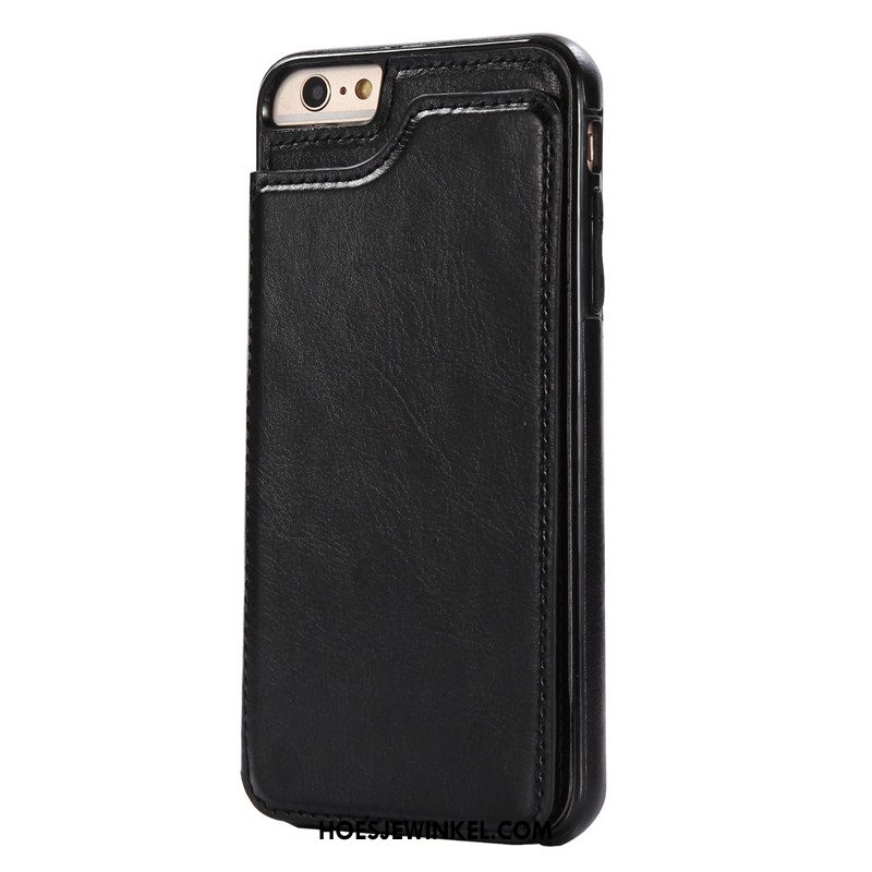 iPhone 6 / 6s Plus Hoesje Mobiele Telefoon Wit Anti-fall, iPhone 6 / 6s Plus Hoesje Leren Etui Kaart