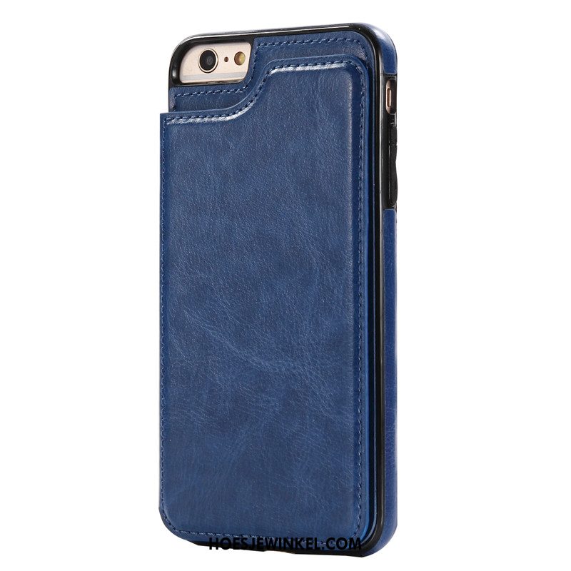 iPhone 6 / 6s Plus Hoesje Mobiele Telefoon Wit Anti-fall, iPhone 6 / 6s Plus Hoesje Leren Etui Kaart